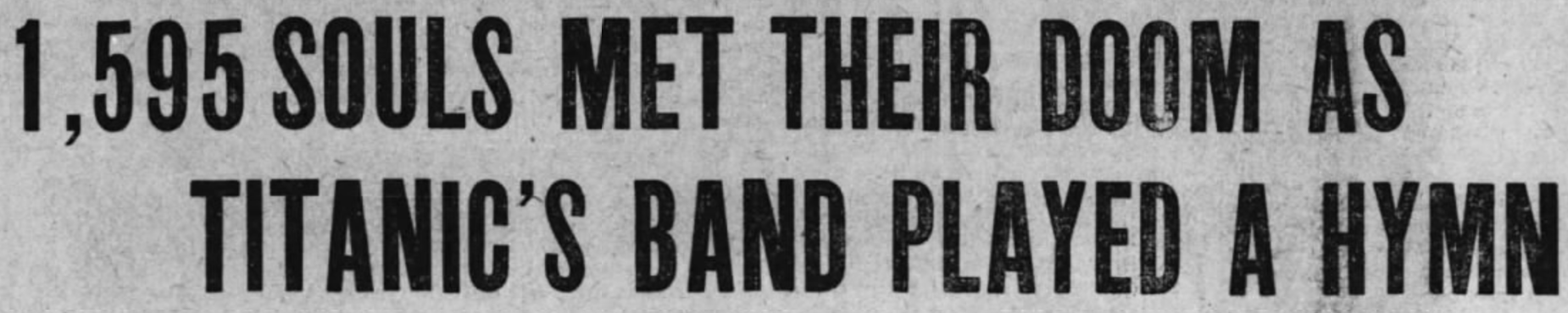 Titanic band headline